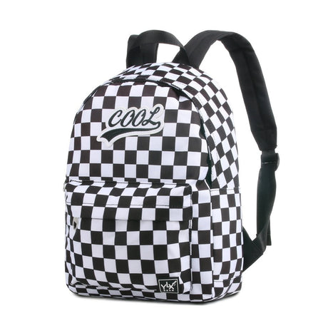 YLX Hemlock Backpack _ Kids _ Black & White Damier