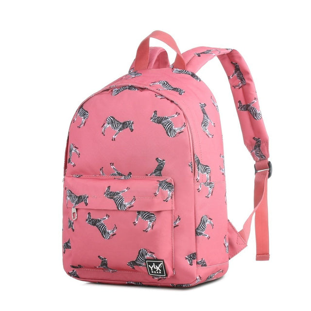 YLX Hemlock Backpack _ Kids _ Hot Pink Zebras