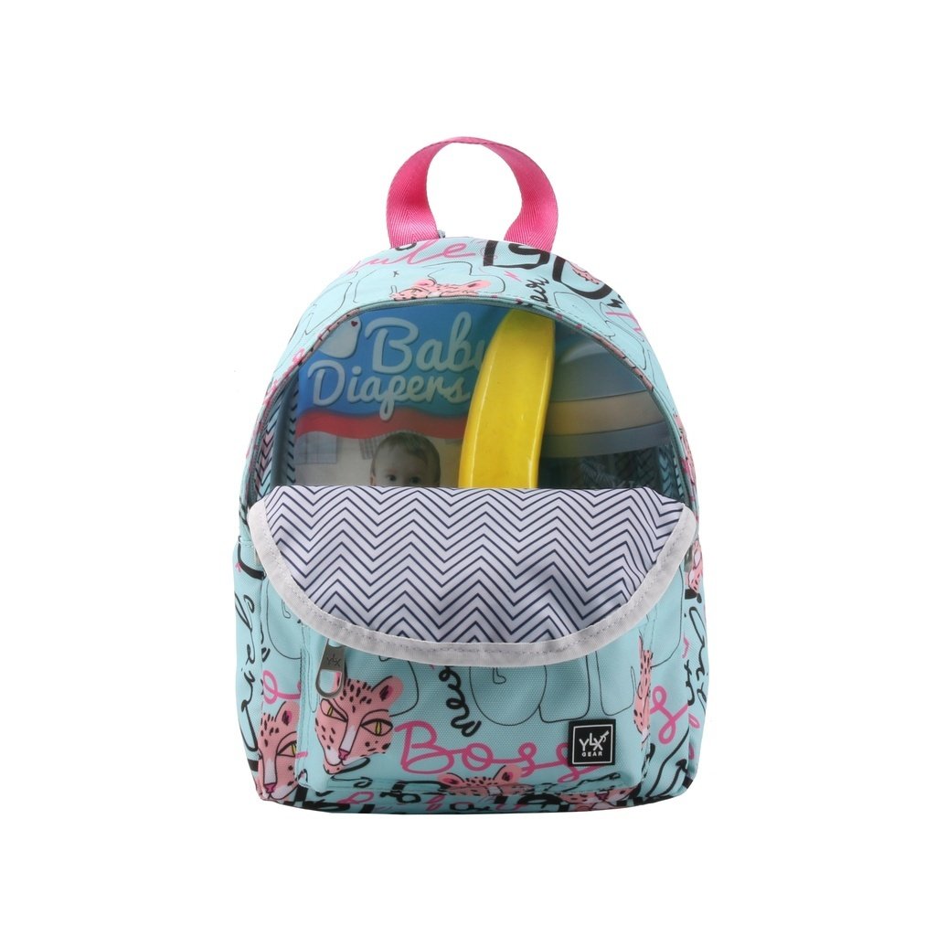 YLX Hemlock Backpack (S) _ Kids _ Bleached Aqua Girls Street Art (2)