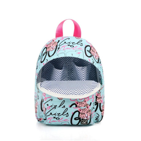 YLX Hemlock Backpack (S) _ Kids _ Bleached Aqua Girls Street Art (1)