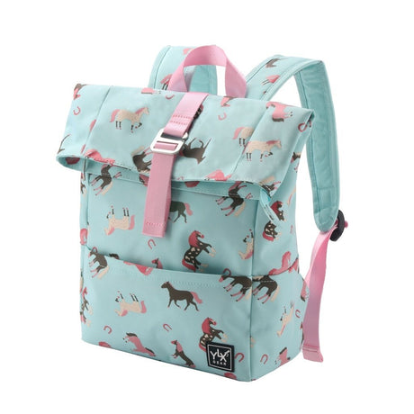 YLX Original Backpack _ Kids _ Bleached Aqua & Horses