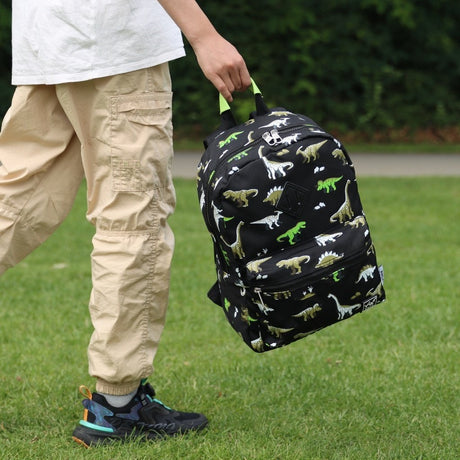 YLX Oriole Backpack _ Kids _ Black & Dinos (4)