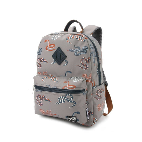 YLX Oriole Backpack _ Kids _ Flint Gray & Snakes