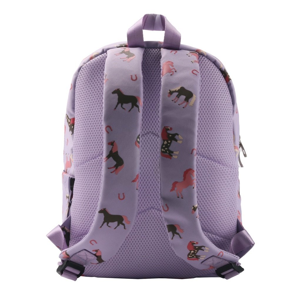 YLX Oriole Backpack _ Kids _ Pastel Lilac & Horses (3)