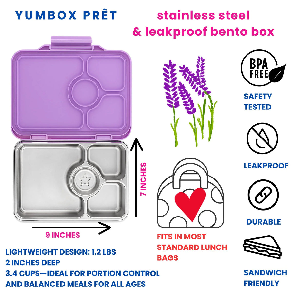 Yumbox-Prêt-RVS-Lunchbox-Lavande-Purple-3